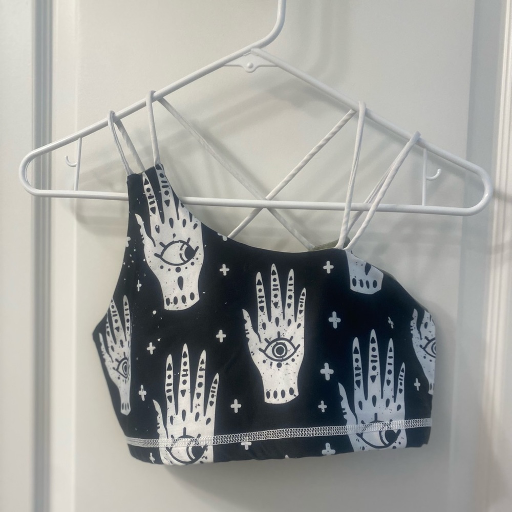 NKD/Buti Yoga reversible asymmetrical bra